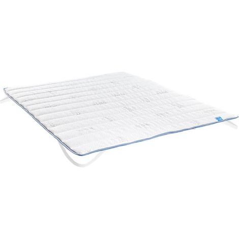 Topper X Cool Efecto frío Relleno fibras y espuma Transpirable Alta frescura Confort extra Firmeza media Mejora descanso  135x190 cm