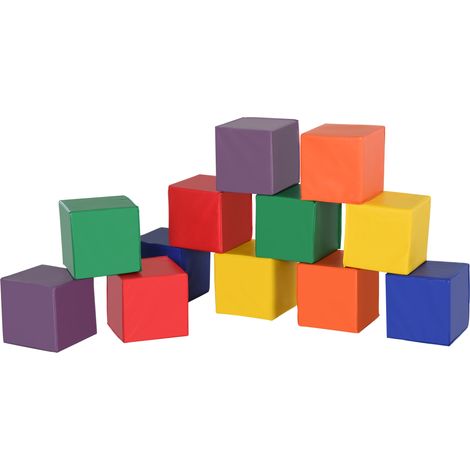 Blocs Espuma multicolores jeu construction 12 pièces