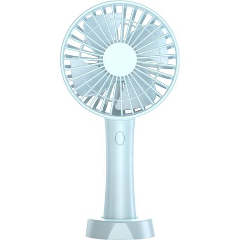 Ventilateur portable, mini ventilateur USB silencieux, batterie rechargeable 2500 mAh, ventilateur de poche réglable à 3 vitesses pour le camping, le (1/5)