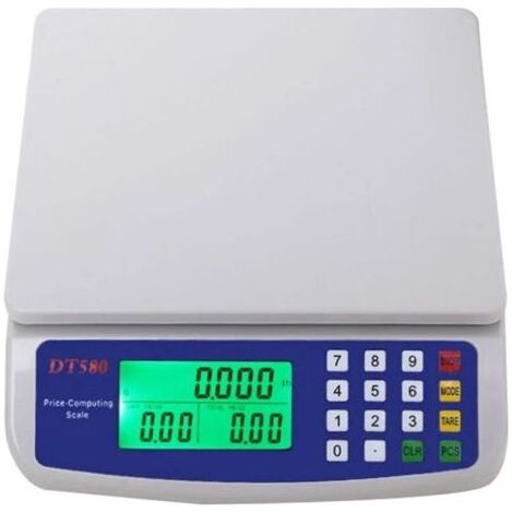 Balance de Précision, Ultrixe, 30kg/1g, Balance de Cuisine Électronique avec Fonction Tare et Compte, Calcul des prix, Balance Numérique Haute Précision, Écran LCD, pour Alimentaire Multifonctionnel