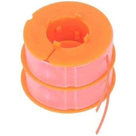 Stück Freischneider-Spulenfaden, Rasenmäher-Spulenfaden aus Nylon, Ersatzteil passend für Bosch Art 30 Art 30FA (Orange) (1/5)