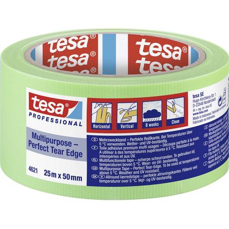 Ruban adhésif en tissu américain vert 50 mm x 25 m 04621 (1/4)