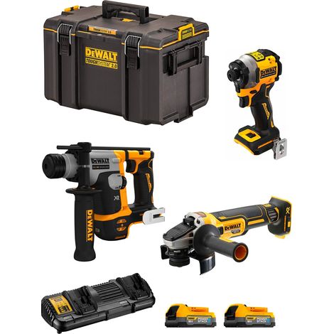 DeWALT Kit DWK304PS (DCH172 + DCF850 + DCG405 + 2 x 1,7 Ah + DCB132 + DS400)