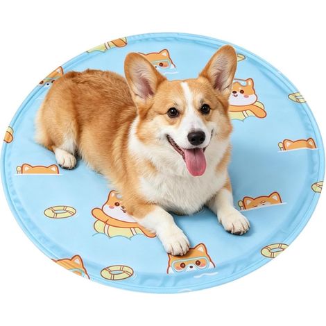 Alfombrilla refrescante para mascotas - Antideslizante - Plegable - Reutilizable - Con diseño transpirable para la disipación del calor (1/5)