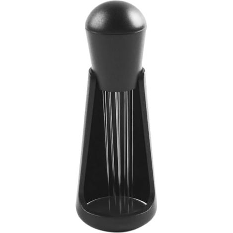 Agitateur de distribution d'expresso, outil portable en acier inoxydable pour distributeur de poudre de café noir, avec aiguilles remplaçables supplémentaires (semi-ouvertes) (1/5)