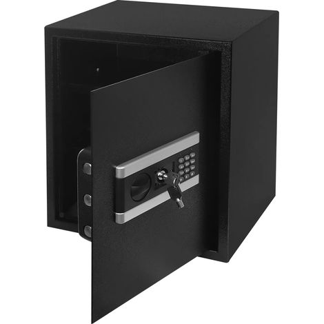 Cassaforte elettronica per password, chiave di emergenza, cassaforte da parete, con serratura a combinazione, per gioielli, contanti, 45 l (1/5)
