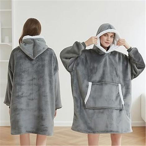 Couverture Sherpa Géante Super Douce et Chaude, Confortable en Eiderdown pour Adulte Homme et Femme (1/5)