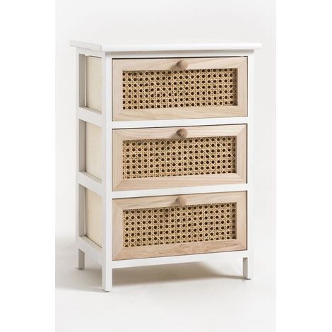 Muebles Auxiliares - Cajonera Ancha Loney 3 Cajones (1/5)