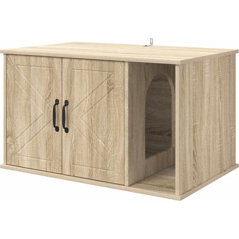 Casa para Gatos Sonoma 85 x 55 x 50 cm Madera de ingeniería vidaXL