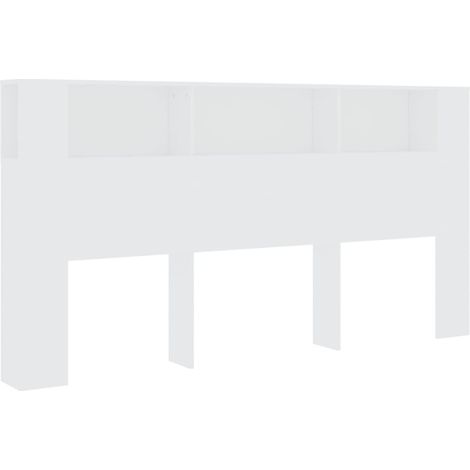 Maison Exclusive - Mueble cabecero blanco 200x18,5x104,5 cm