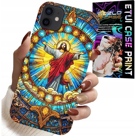Funda para iPhone 12 mini - Jesús, religión cristiana + cristal (1/5)