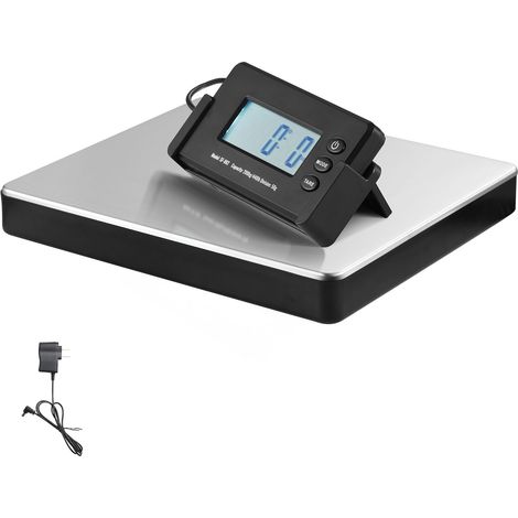 Balance postale numérique 199,6 kg x 48 g, alimentation secteur ou batterie, écran LCD, pour colis et courrier (1/5)
