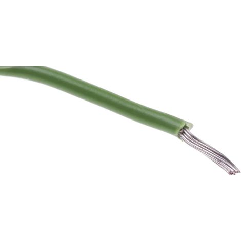 Fils de connexion RS PRO UL1569 0,33 mm² 22, 300 V, PVC Vert, 100m