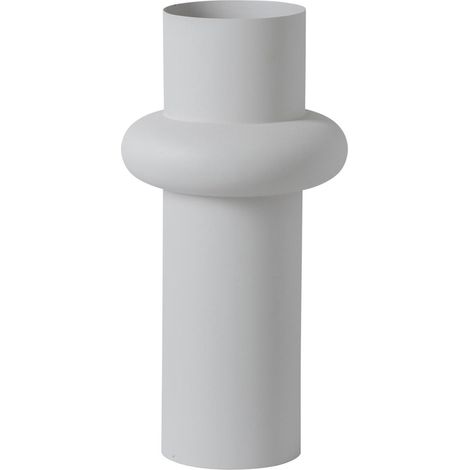 Vase Design en Métal "Halo" 47cm Blanc (1/4)