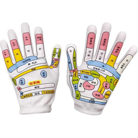 Gants d'acupuncture pour les doigts, gants de réflexologie pour adultes, outils de réflexologie élastiques pour un spa des mains à domicile, soulagement de la fatigue (1/4)