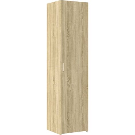 Buffet,Bahut,Meuble de Rangement haut chêne sonoma 45x42,5x185 cm bois d'ingénierie CFW25573 (1/5)