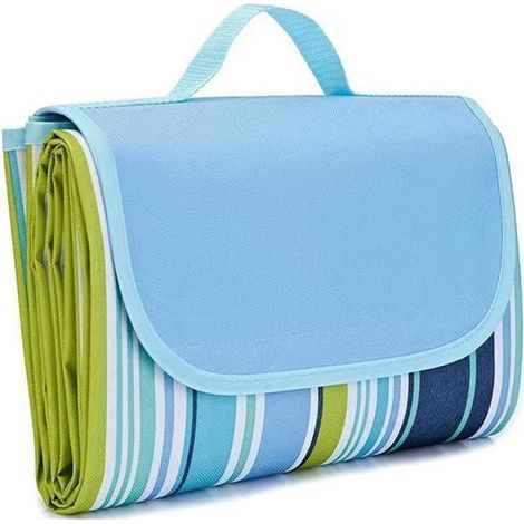 Extra große Stranddecke 80 x 80 cm, Picknickdecke, tragbare wasserdichte und sandabweisende Decke (1/5)