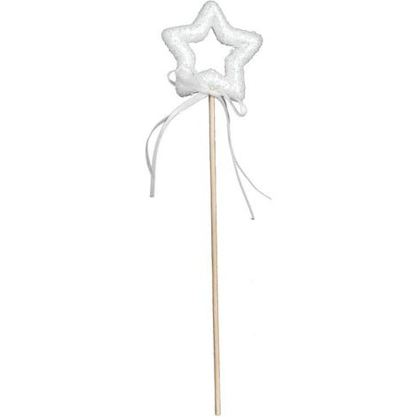 Weihnachtsstern mit Spitze, 26 cm, weiß (1/2)
