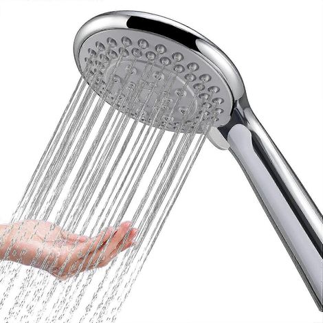 Pommeau de douche de rechange - Douchette pour salle de bain - Élégant, moderne et réglable - 5 expériences de douche - Compatible avec le flexible Seu-AquaForge (1/3)