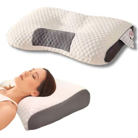 Oreiller cervical 1 pièce – Coussin ergonomique pour cou – Adapté sommeil sur le côté, sur le dos ou sur le ventre – Confort et soutien optimal (1/5)