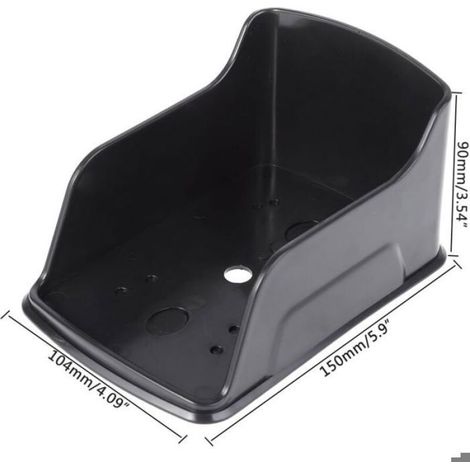 Couvercle Etanche - Pour Bouton Sonnette Sans Fil - Protection Contre Eau Et Rayons UV - Taille Universelle 15 x 10,4 x 9 cm - Noir - 1 Pièce (1/4)