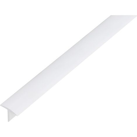 Alberts 485269 Profilo a T plastica, bianco 1000 x 25 x 18 mm (1/2)