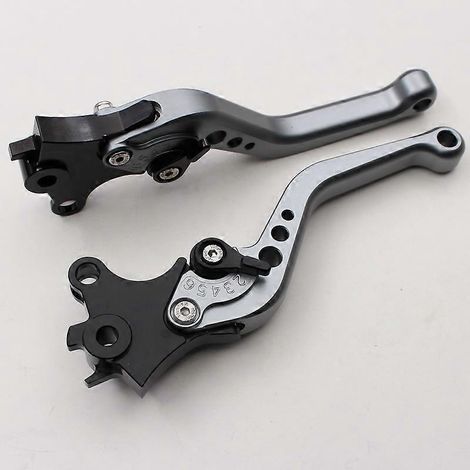 Accessoires de modification pour motos compatibles avec le levier de frein/guidon CNC modifié pour BMW R NINE T (couleur titane avec tige courte). (1/5)