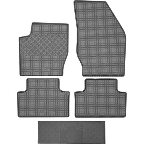 RIGUM 902617 Fußmatten + 900101 Abdeckung - Volvo XC90 I SUV von 2003-2014, VLV Leichtmetallfelgen, vorne und hinten - EINBAU