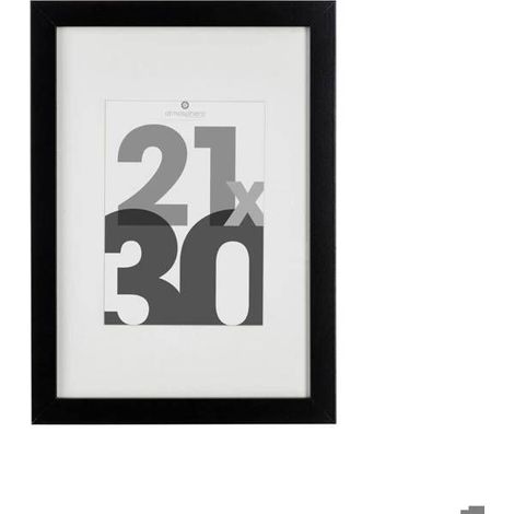 Cadre photo bois "Eva" noir 21x30cm - Atmosphera Créateur d'intérieur (1/5)