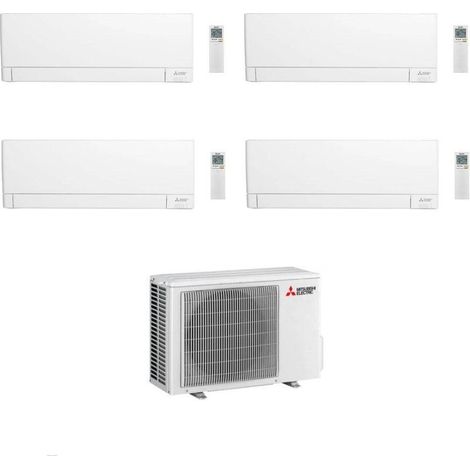 Mitsubishi Climatizzatore Quadri Split Linea Plus MSZ-AY VGK 9+9+9+9 con MXZ-4F80VF Inverter R-32 Wi-Fi Classe A++