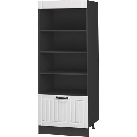 Scaffale da cucina Fame-Line, Bianco rustico/Antracite, 60 cm, Vicco (1/5)