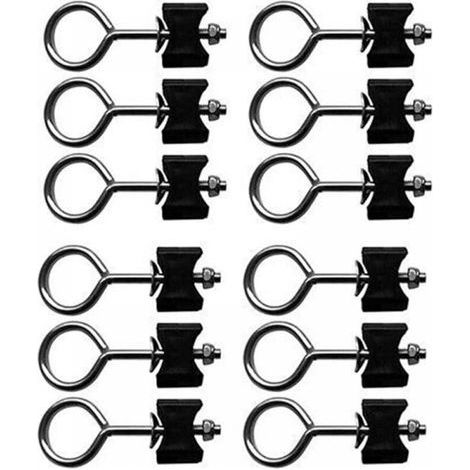 Vis rondes pour fixer les accessoires de trampoline - Fonctionnement simple - Durable - Pratique - Convient pour les grands trampolines et les petits trampolines(12 pcs) (1/5)