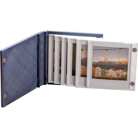 Album Photo Scrapbook Cadre Pliant Format Carré Compact  Album de Scrap Books Grands-parents Nouvel An Anniversaire Grossesse Naissance Bébé Déco Fête (1/5)