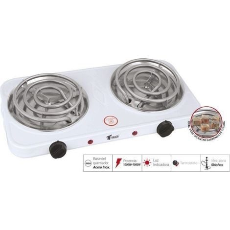 Cocina Eléctrica de 2 Quemadores Especial para Carbones de Shishas  Oferta exclusiva