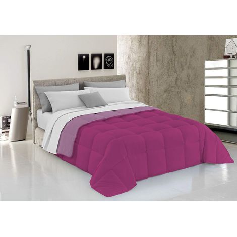 Italian Bed Linen Trapunta Invernale Elegant, Microfibra, Fucsia/Lilla, 2 Piazza (1/4)