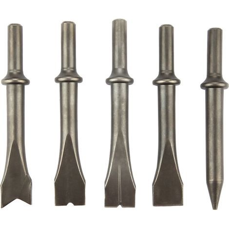 Jeu de burins pneumatiques pour marteau pneumatique 5 pièces pour marteau pneumatique 150/190/250