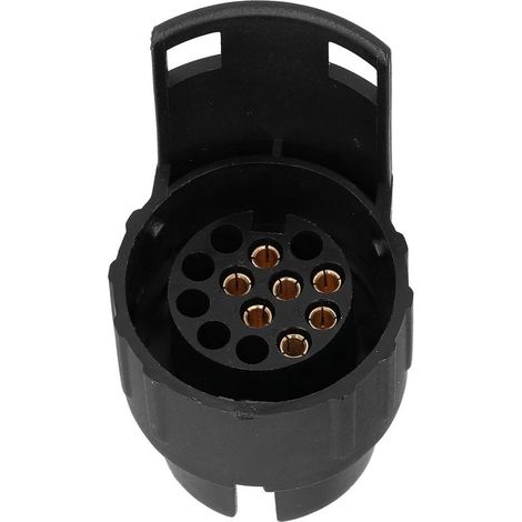 Adaptateur de prise de remorque européen 12V, connecteur 13 broches à 7 broches pour véhicules commerciaux, voitures, camping-cars, caravanes (1/5)