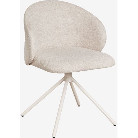 Chaise de salle à manger pivotante tapissée Gryon SKLUM (1/5)