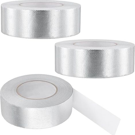 Aluminium Thermal Insulation Tape, 3 Rolls, 50mm x 164 ft (1/5)
