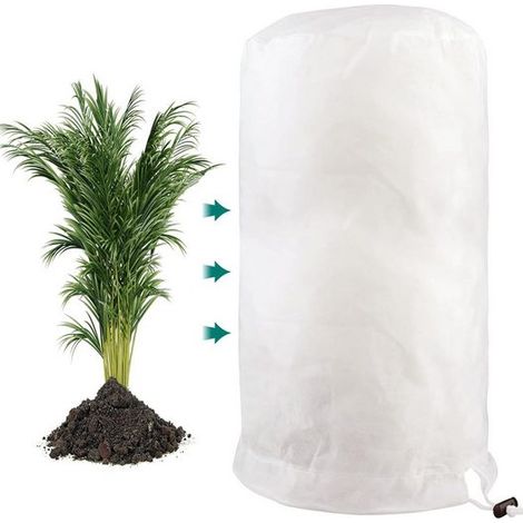 Housse de protection hivernale 80x100cm pour plantes en pot, protection gel pour plantes de balcon (1/5)