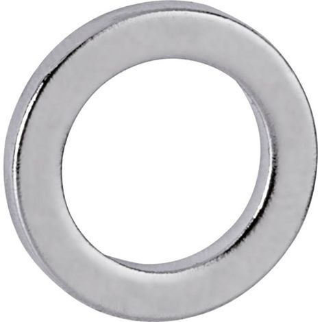 Maul Aimant Néodyme (Ø x H) 12 mm x 1.5 mm anneau argent 10 pc(s) 6168396 (1/6)