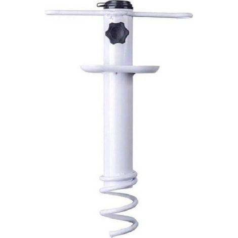 Ancre de sable pour parasol de plage, base de camping en plein air, support de tarière, support de rangement en spirale, robuste, pour patio, maison, jardin (1/5)
