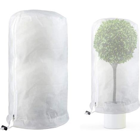 Couverture d'hiver pour plantes, protection hivernale, 140 x 200 cm, tente d'hiver pour plantes, respirante, résistante à la déchirure, réutilisable, protection contre le gel, sac de protection pour p (1/5)