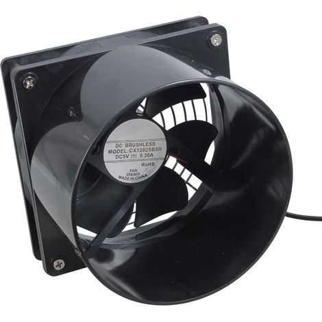 Ventilatore 12025 ad alto flusso d'aria con copertura rimovibile e driver USB per cuccia per animali domestici. (1/5)