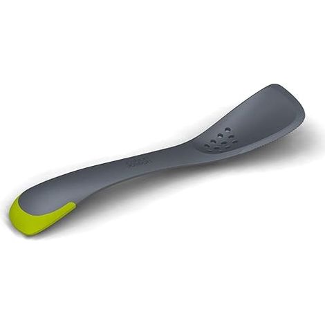 Utensilio de cocina 5 en 1 Joseph Joseph Uni-Tool™ Grey, multifuncional, compacto, ideal para antiadherente, resistente al calor, cuchara, espátula, cortador – gris
