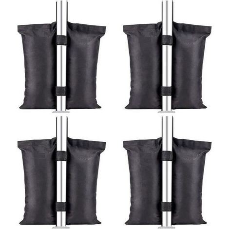 Lot de 4 Poids d\'auvent en tissu oxford 420D pour Pieds d\'auvent, tente, multicolore DALLE A LESTER (1/4)