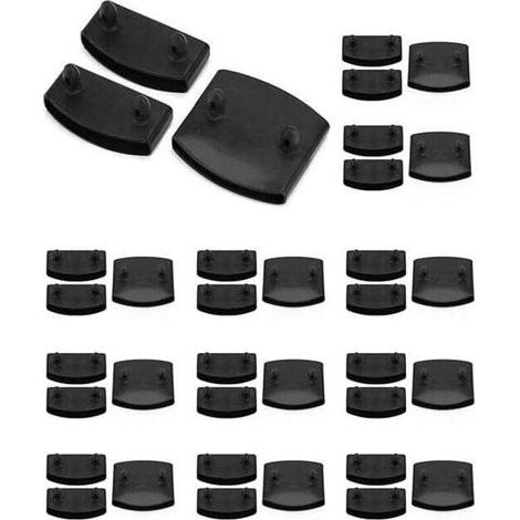 Lot de 36 Embouts pour Lattes de Sommier, Support Latte Sommier, Incluant 24 Embouts Latéraux et 12 Supports Centraux, Capuchons de Remplacement en Plastique pour Lattes de 5,3 cm à 5,5 cm (1/4)