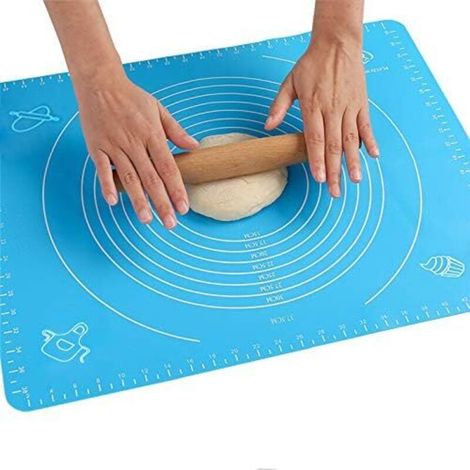Non-stick and non-slip baking mat 50 x 40 cm – food-grade silicone resistant to -40°C/+230°C – ideal for biscuits, pastries and bread