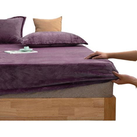 1 drap-housse à poches profondes, élastique tout le tour, pour matelas jusqu'à 40 cm, adapté toutes saisons, chambre adulte ou enfant (1/5)