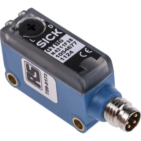 Capteur photoélectrique Suppression de l'arrière plan RS PRO, 5 mm 250 mm, Bloc, IP67 ( Prix pour 1 ) (1/2)